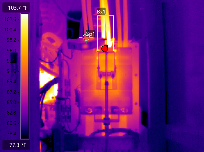 Infrared Imaging Scan of Fuse Box